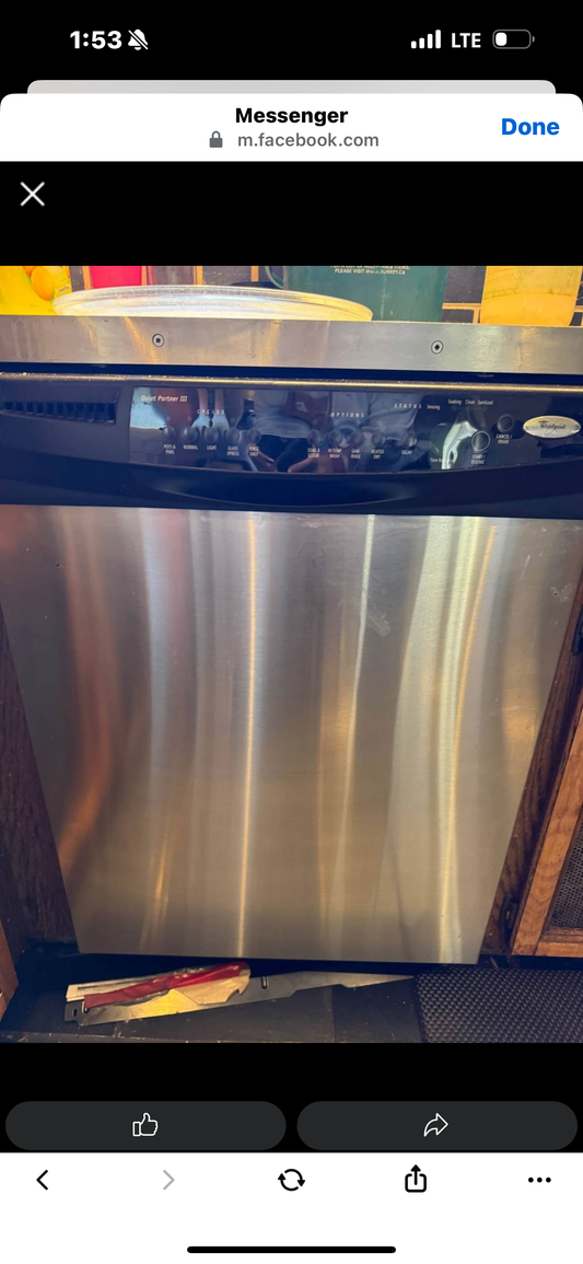 Stainless steel dishwasher $200