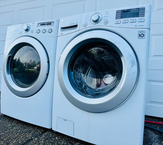 LG  front load washer & dryer set $600