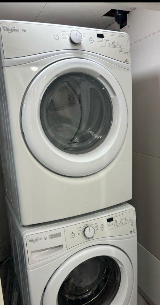 Whirlpool front load stackable washer dryer $600