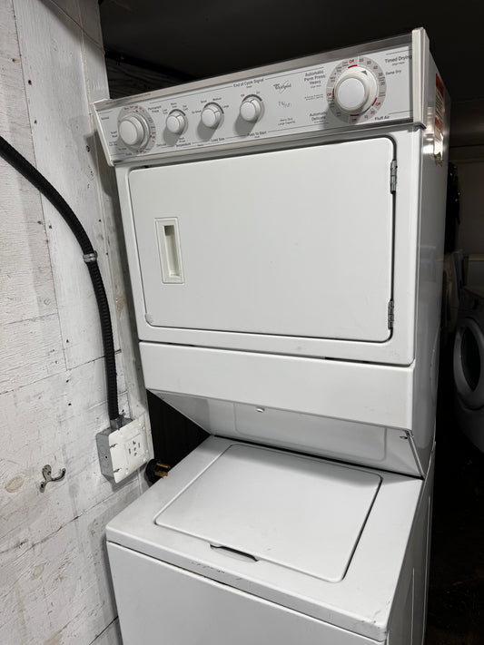 Whirlpool stackable washer dryer $600